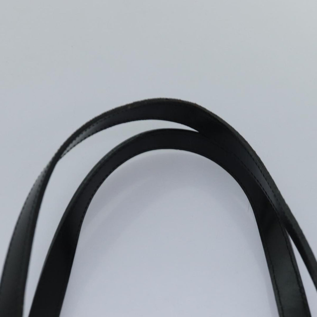 BurberrySs Nova Check Blue Label Tote Bag Nylon Leather Brown Black Auth ti1822