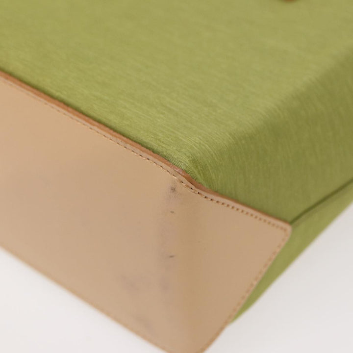 Burberry Hand Bag Nylon Green Auth ti1834