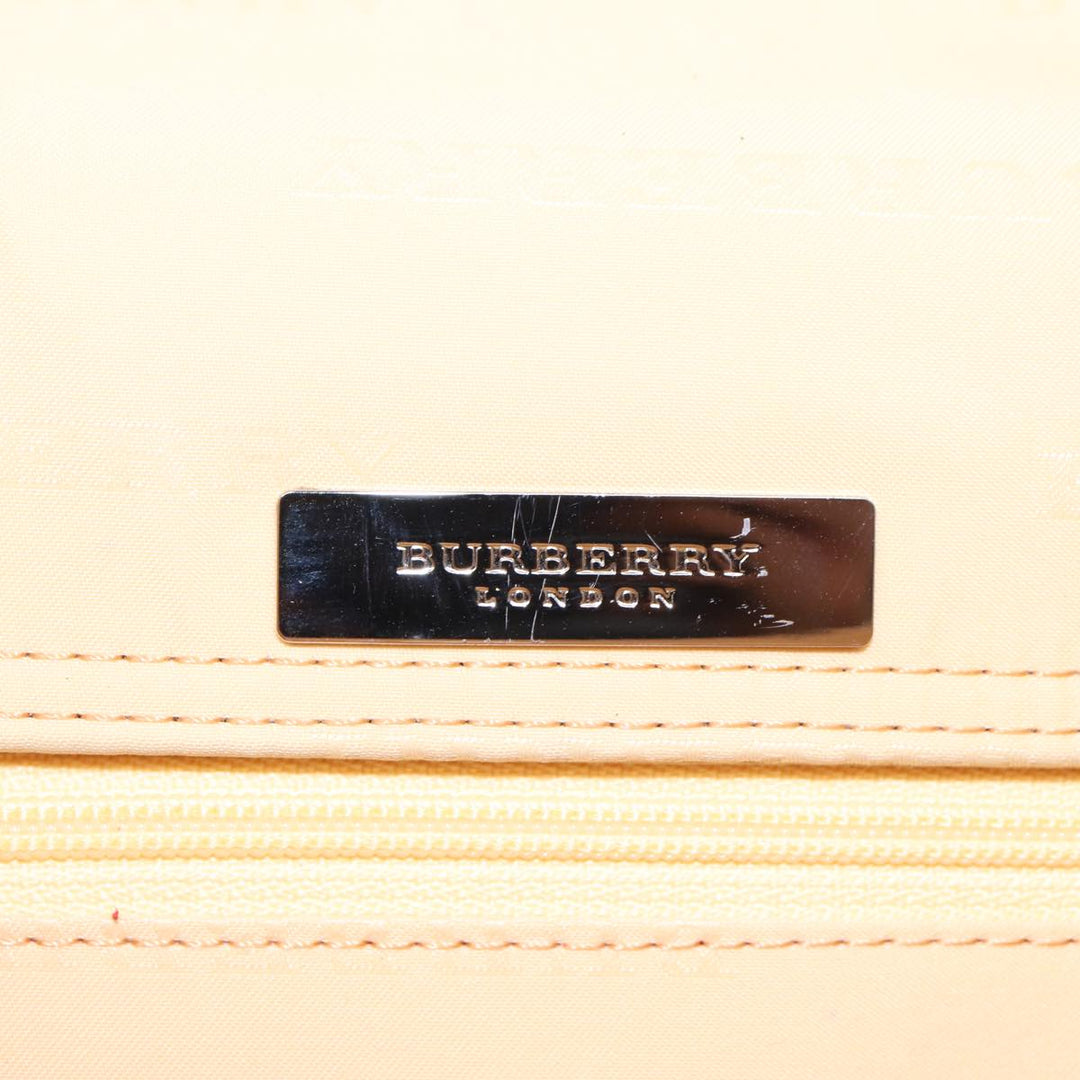 Burberry Hand Bag Nylon Green Auth ti1834
