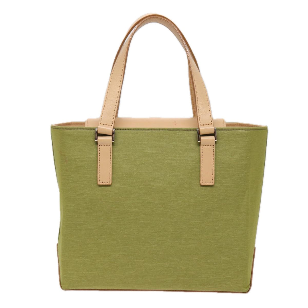 Burberry Hand Bag Nylon Green Auth ti1834