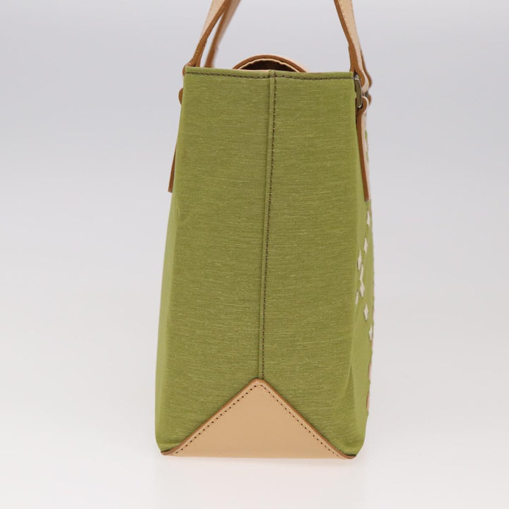 Burberry Hand Bag Nylon Green Auth ti1834