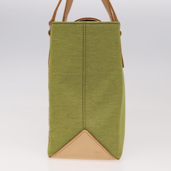 Burberry Hand Bag Nylon Green Auth ti1834