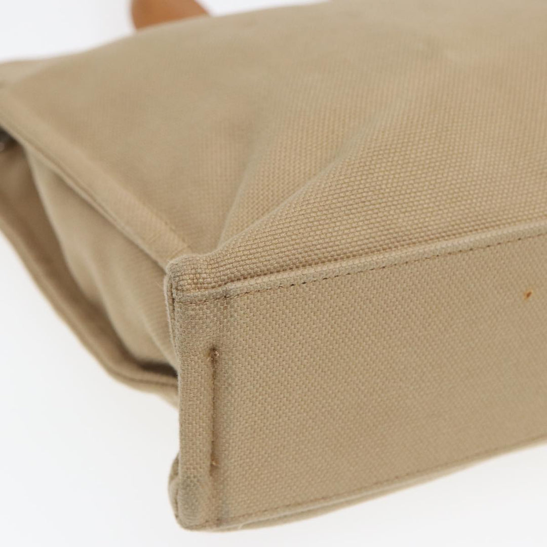 Burberry Blue Label Hand Bag Canvas Beige Auth ti1842