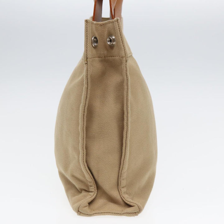Burberry Blue Label Hand Bag Canvas Beige Auth ti1842