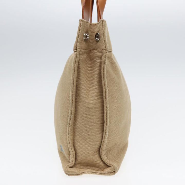 Burberry Blue Label Hand Bag Canvas Beige Auth ti1842