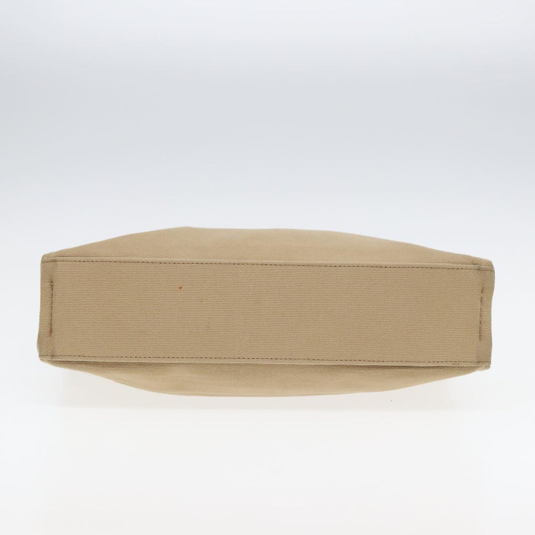 Burberry Blue Label Hand Bag Canvas Beige Auth ti1842