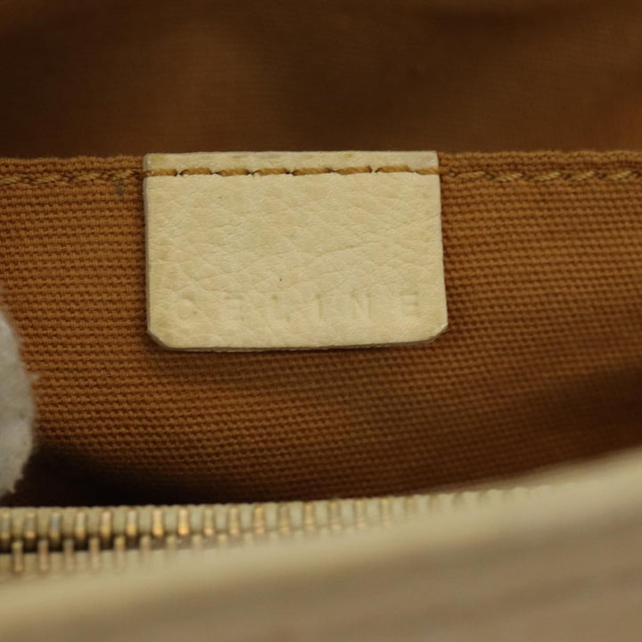 Celine Boogie bag Hand Bag Leather Beige Auth ti1845