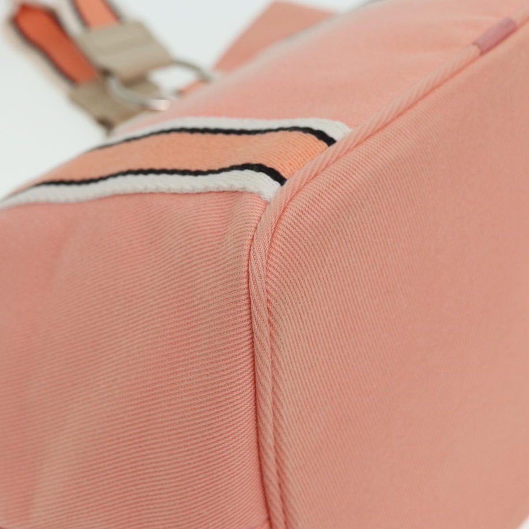 Burberry Blue Label Tote Bag Canvas Pink Auth ti1889