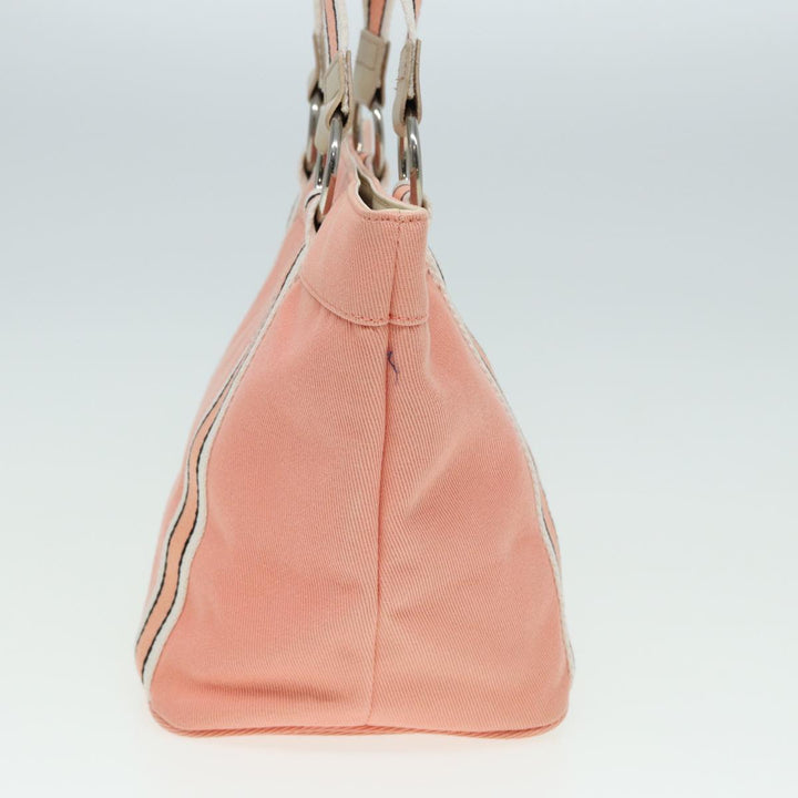 Burberry Blue Label Tote Bag Canvas Pink Auth ti1889