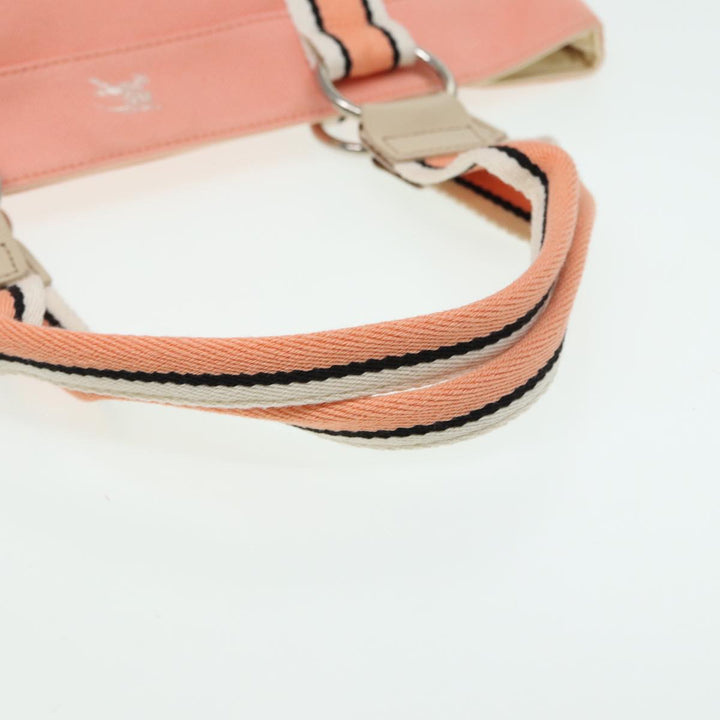 Burberry Blue Label Tote Bag Canvas Pink Auth ti1889