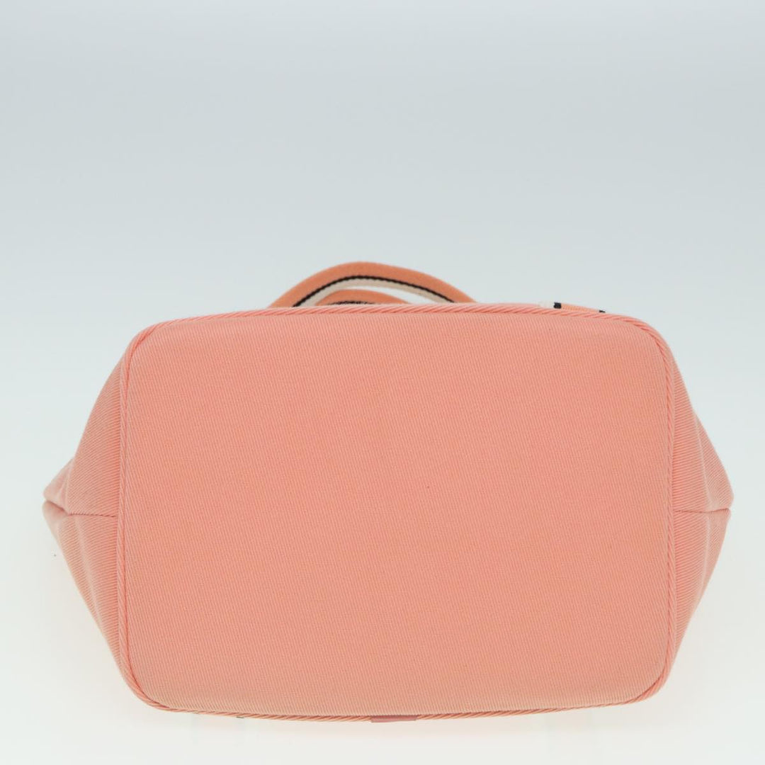 Burberry Blue Label Tote Bag Canvas Pink Auth ti1889