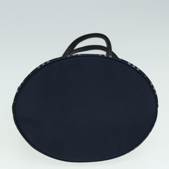 BurberrySs Nova Check Blue Label Shoulder Bag Nylon Navy Auth ti1890
