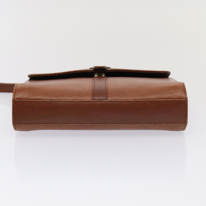 BurberrySs Shoulder Bag Leather 2Set Brown Auth ti1942
