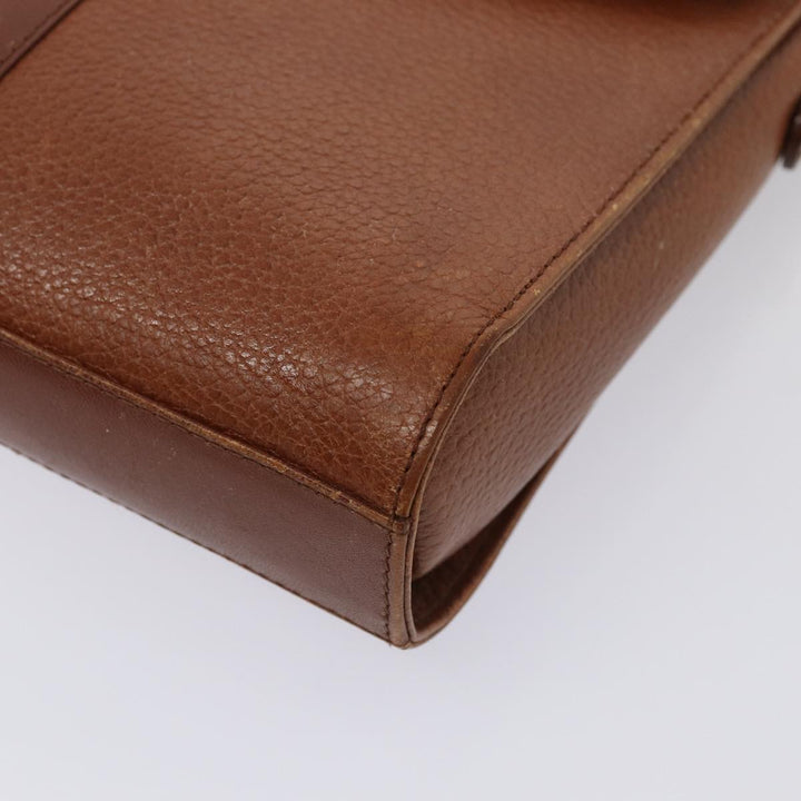 BurberrySs Shoulder Bag Leather 2Set Brown Auth ti1942