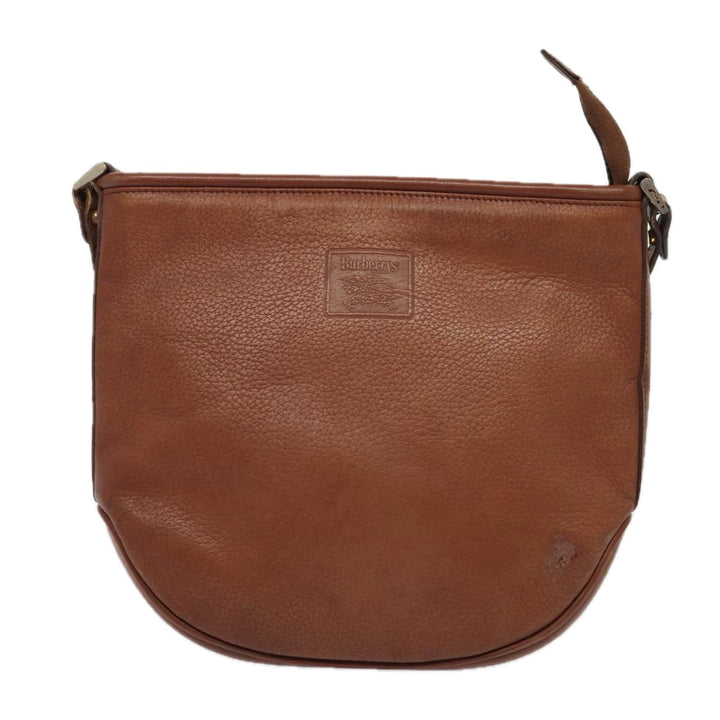 BurberrySs Shoulder Bag Leather 2Set Brown Auth ti1942