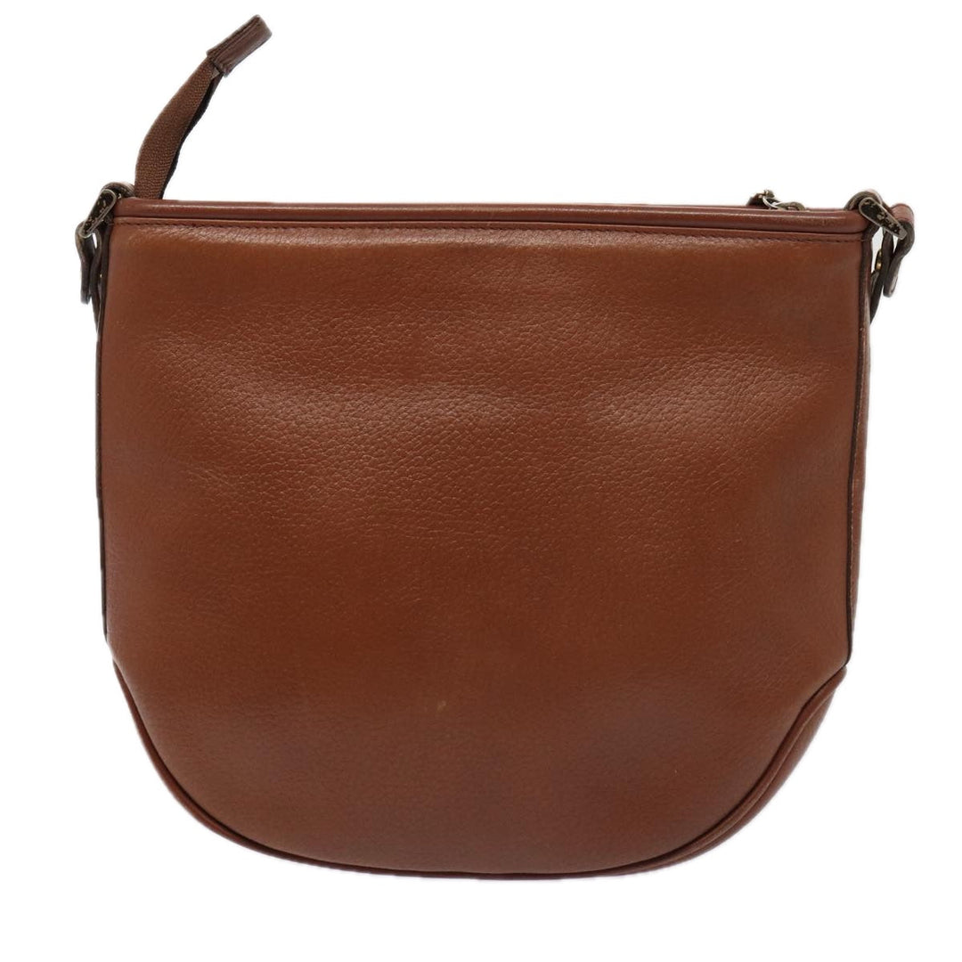 BurberrySs Shoulder Bag Leather 2Set Brown Auth ti1942