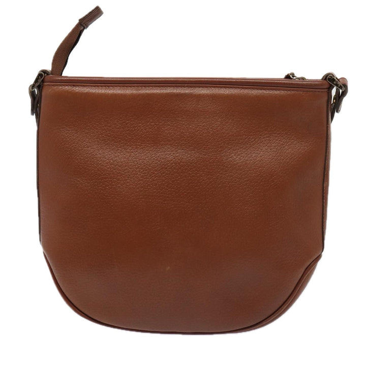 BurberrySs Shoulder Bag Leather 2Set Brown Auth ti1942