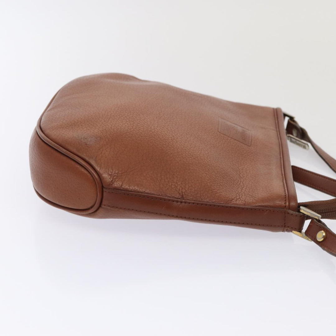 BurberrySs Shoulder Bag Leather 2Set Brown Auth ti1942