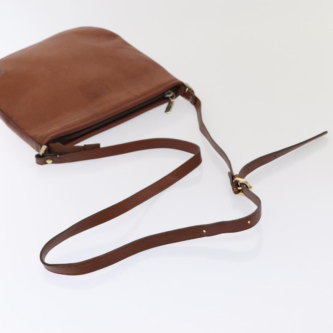 BurberrySs Shoulder Bag Leather 2Set Brown Auth ti1942