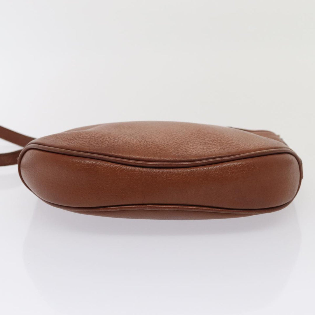 BurberrySs Shoulder Bag Leather 2Set Brown Auth ti1942