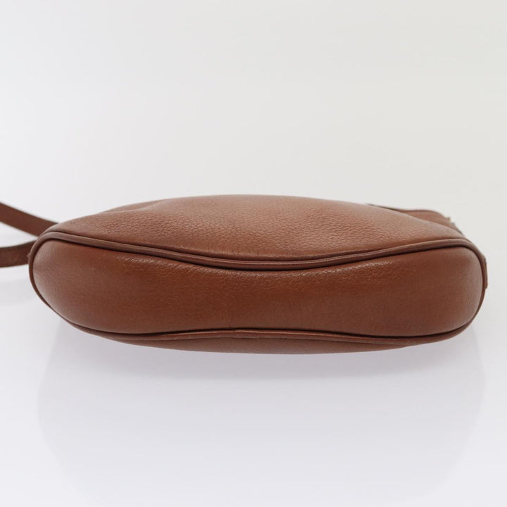 BurberrySs Shoulder Bag Leather 2Set Brown Auth ti1942