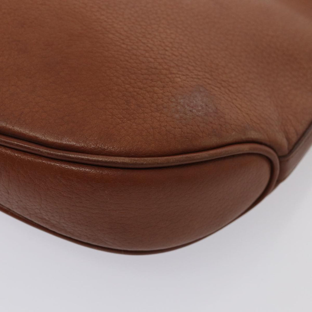 BurberrySs Shoulder Bag Leather 2Set Brown Auth ti1942