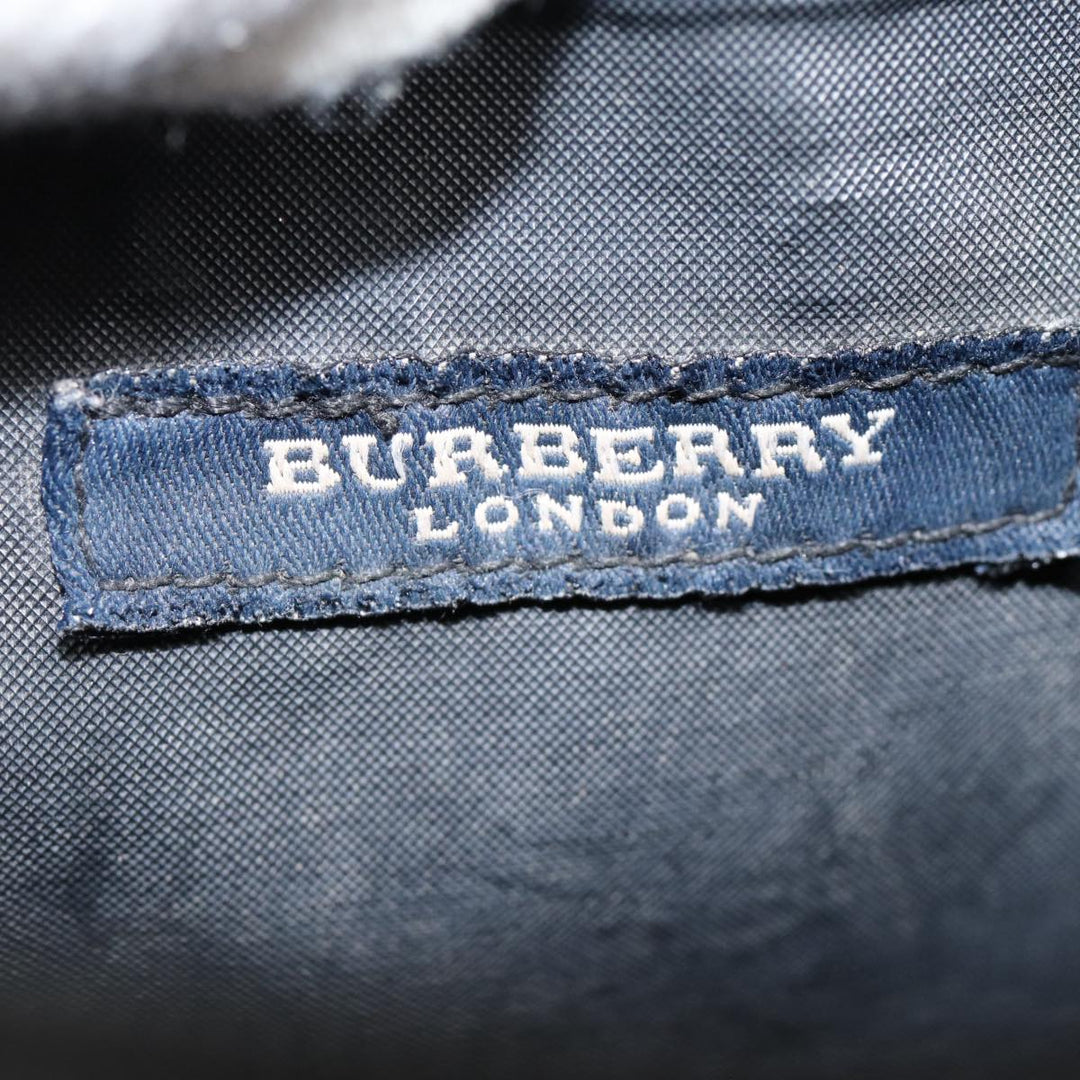 Burberry Nova Check Hand Bag Nylon Red Auth ti1985