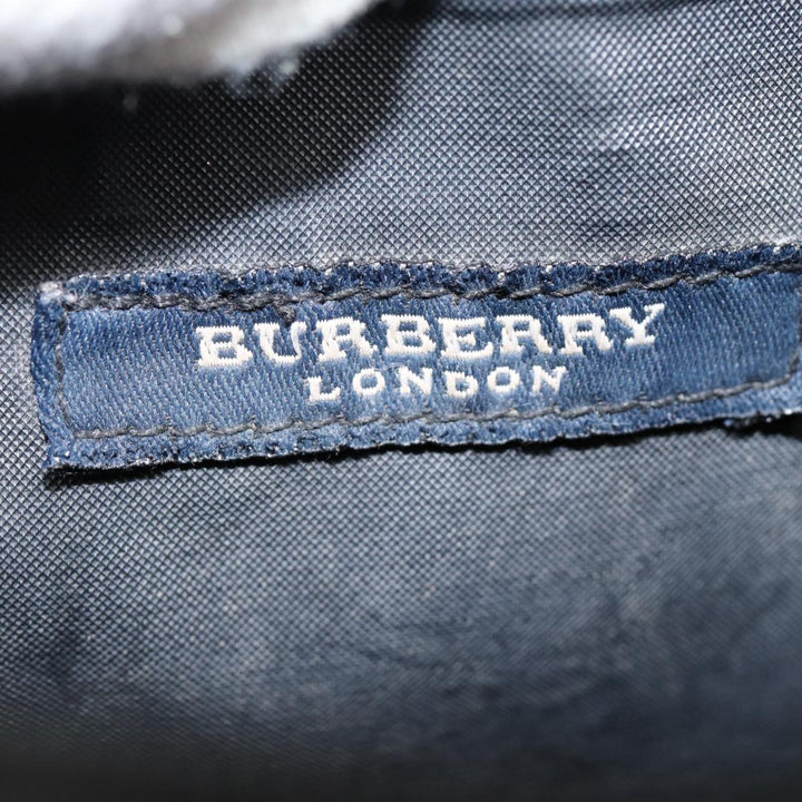 Burberry Nova Check Hand Bag Nylon Red Auth ti1985