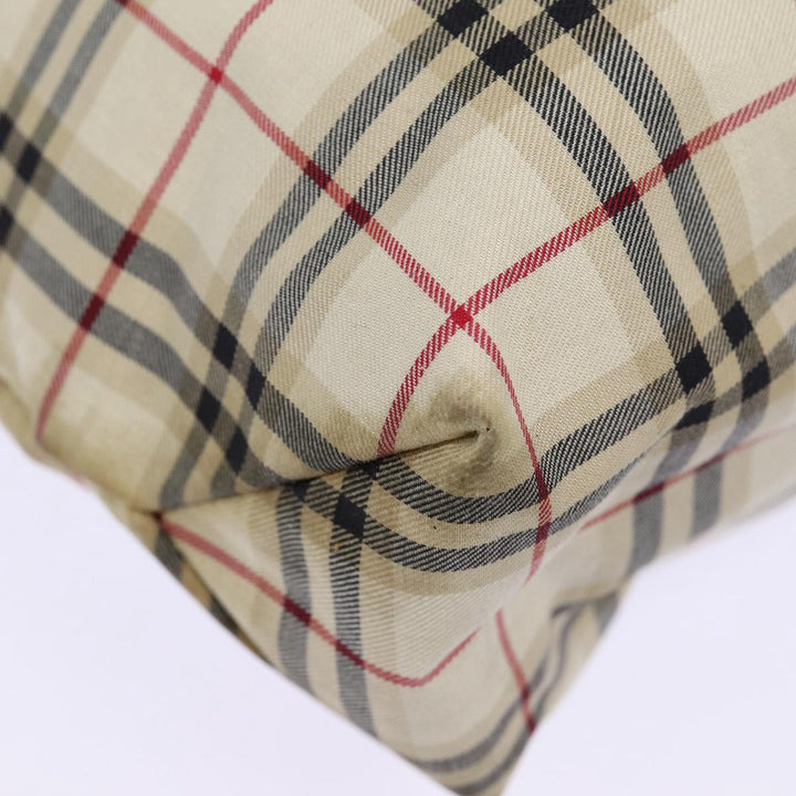 Burberry Nova Check Tote Bag Canvas Beige Auth ti2000