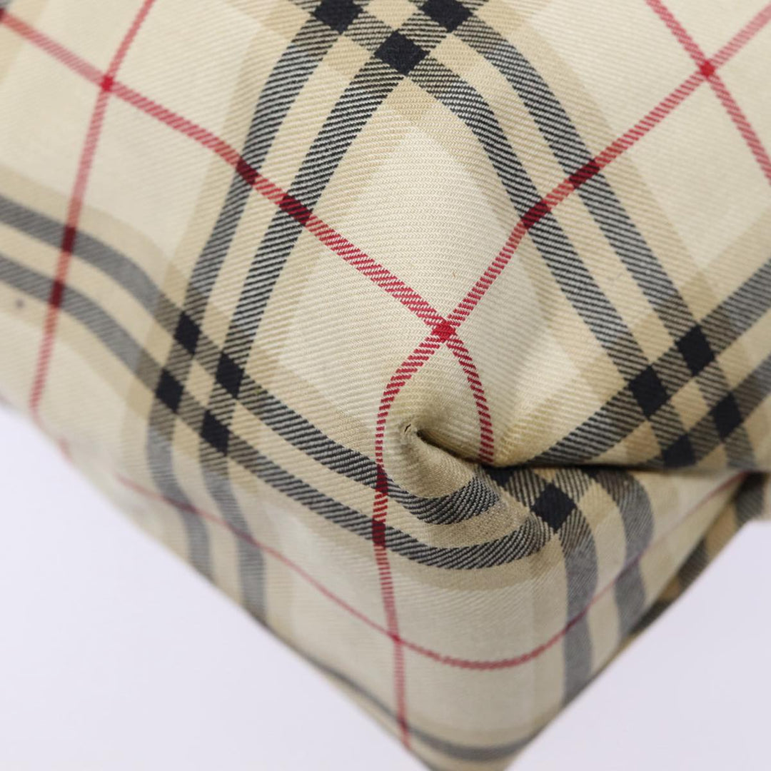 Burberry Nova Check Tote Bag Canvas Beige Auth ti2000