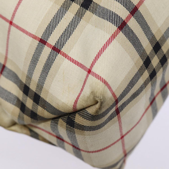 Burberry Nova Check Tote Bag Canvas Beige Auth ti2000