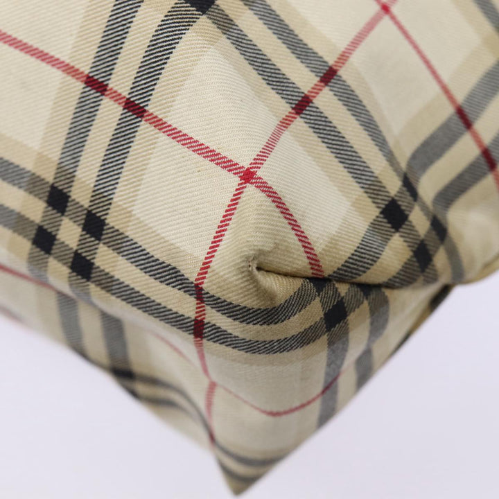 Burberry Nova Check Tote Bag Canvas Beige Auth ti2000