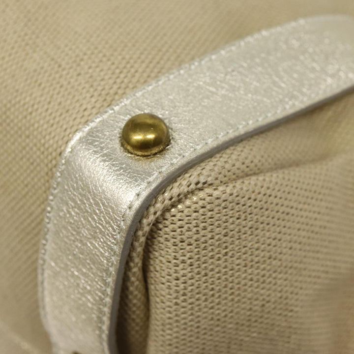 Burberry Blue Label Shoulder Bag Leather Beige Gold Auth ti2004