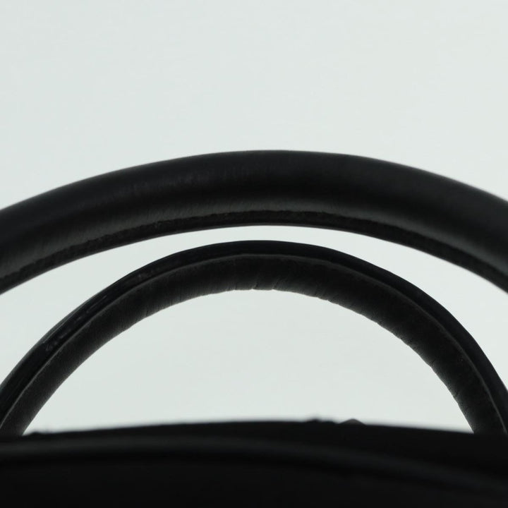 Burberry Hand Bag Nylon Black Silver Auth ti2024