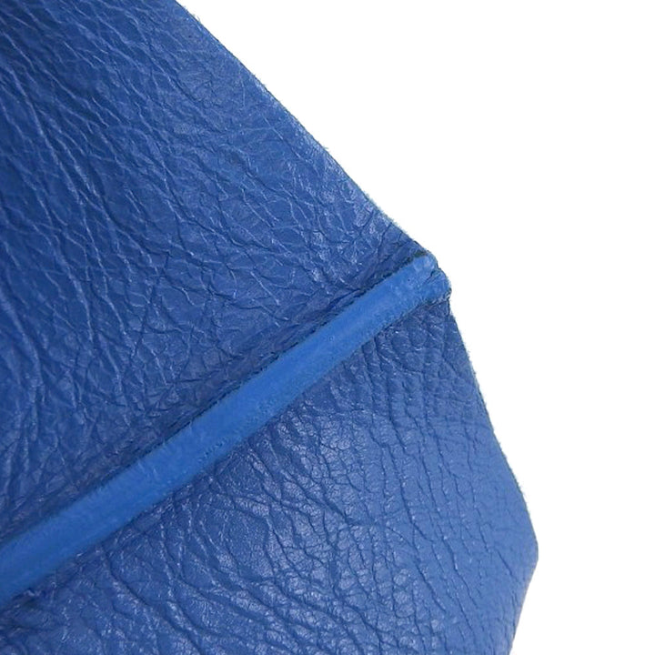 Top Quality Balenciaga Leather Shopper M Tote Bag Blue Black