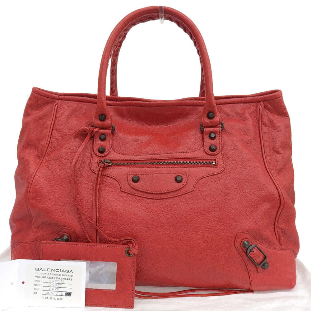 Top Quality Balenciaga The Sunday Leather Tote Bag