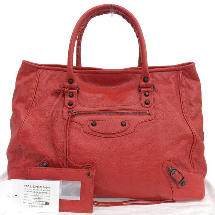 Top Quality Balenciaga The Sunday Leather Tote Bag