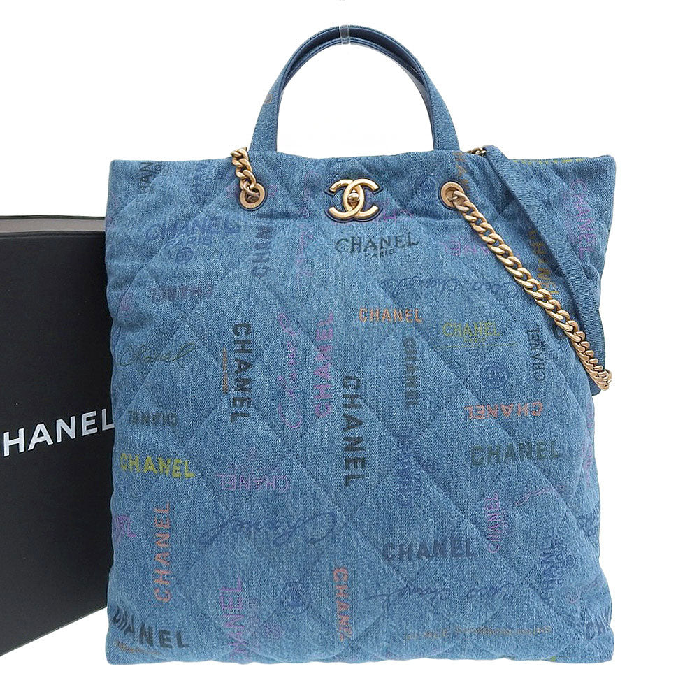Top Quality Chanel Denim Maxi Shopping Bag AS3128