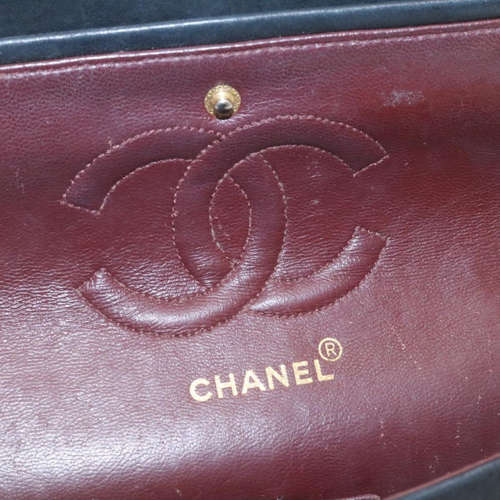 Top Quality Chanel Mademoiselle Turn Lock New Shoulder Bag Lamb Skin Black CC Auth ai677A
