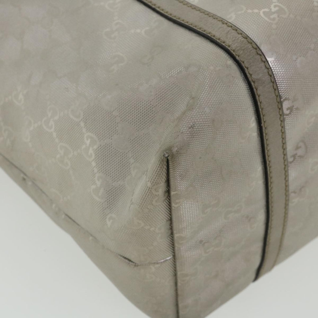 GUCCI GG Canvas Shoulder Bag Silver 197953  tp598