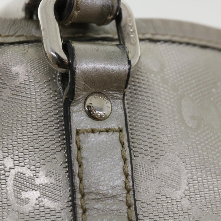 GUCCI GG Canvas Shoulder Bag Silver 197953  tp598