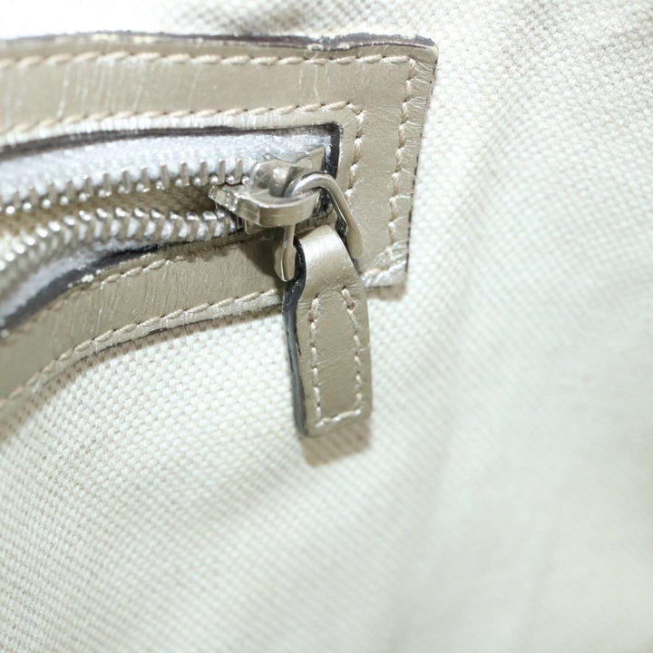 GUCCI GG Canvas Shoulder Bag Silver 197953  tp598