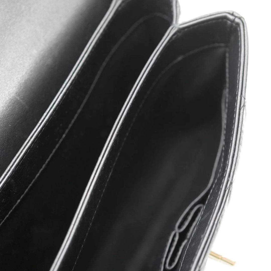 Chanel Black Quilted Lambskin Small Trendy CC Dual Handle New Bag