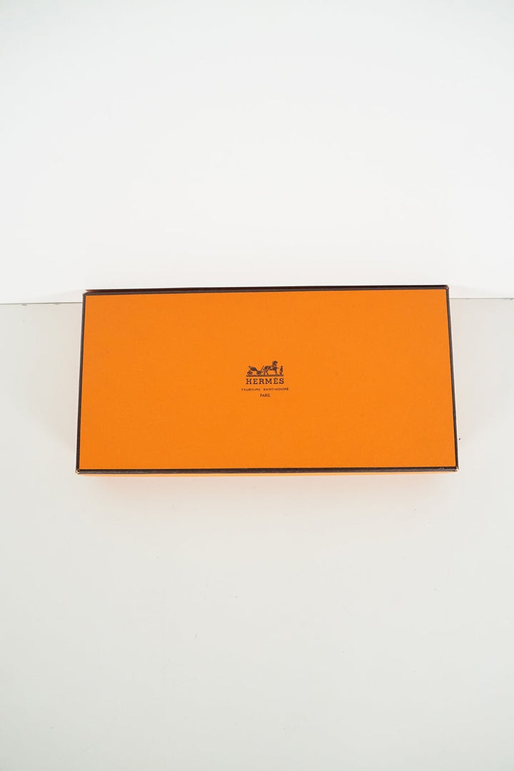 HERMeS turquoise jige leather clutch