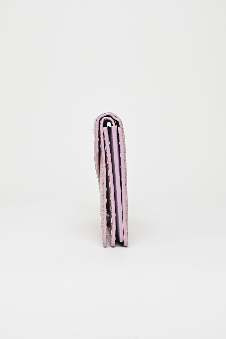 Bottega veneta Lilac Stingray Leather Envelop Clutch Bag