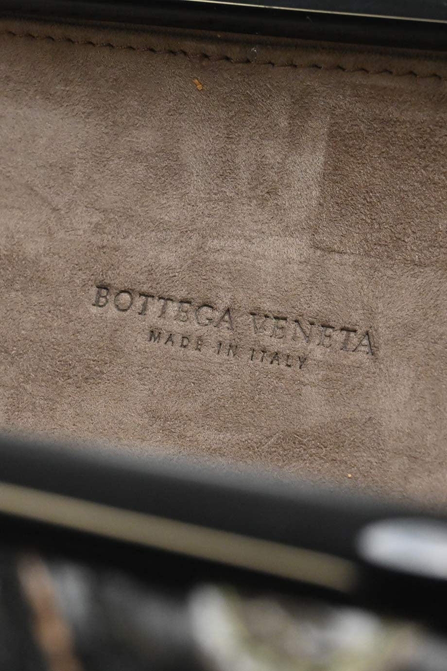 Bottega veneta Black and Brown Knot Butterfly Snakeskin Clutch Black