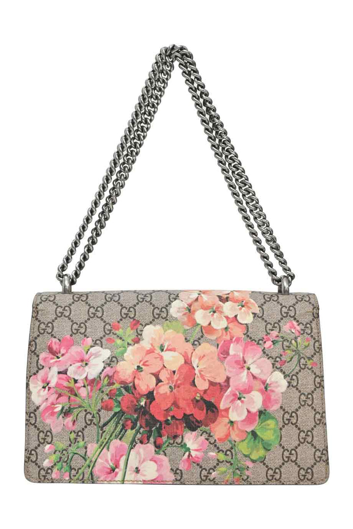 GUCCI Brown Blooms GG-Supreme monogram canvas Dionysus crossbody bag