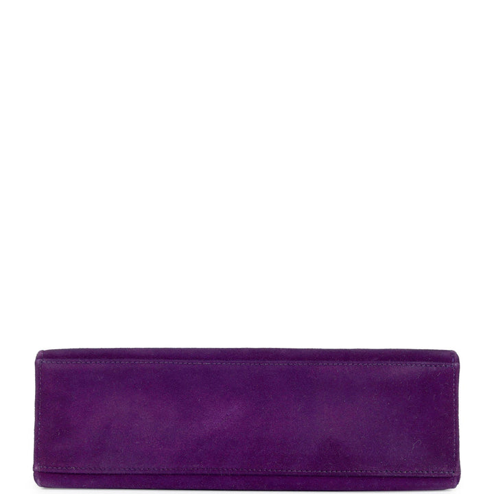 Hermes Kelly Pochette Violet Doblis Gold Hardware