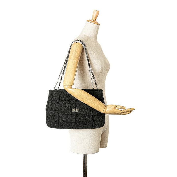 Top Quality Chanel Wool Chocolate Bar 2.55 Chain Shoulder Bag
