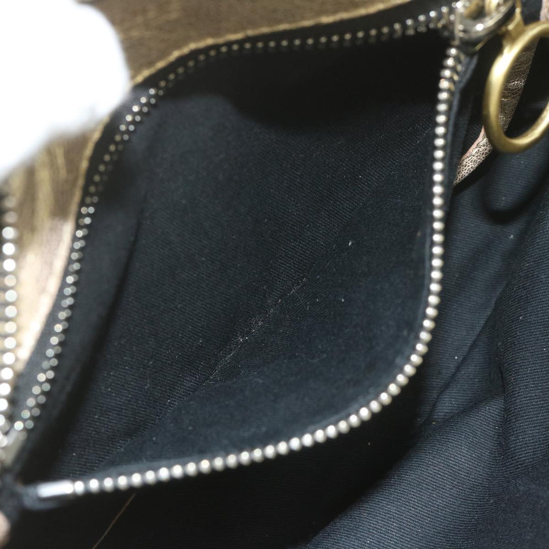 Chloe Shoulder Bag Leather Gold Tone uy155